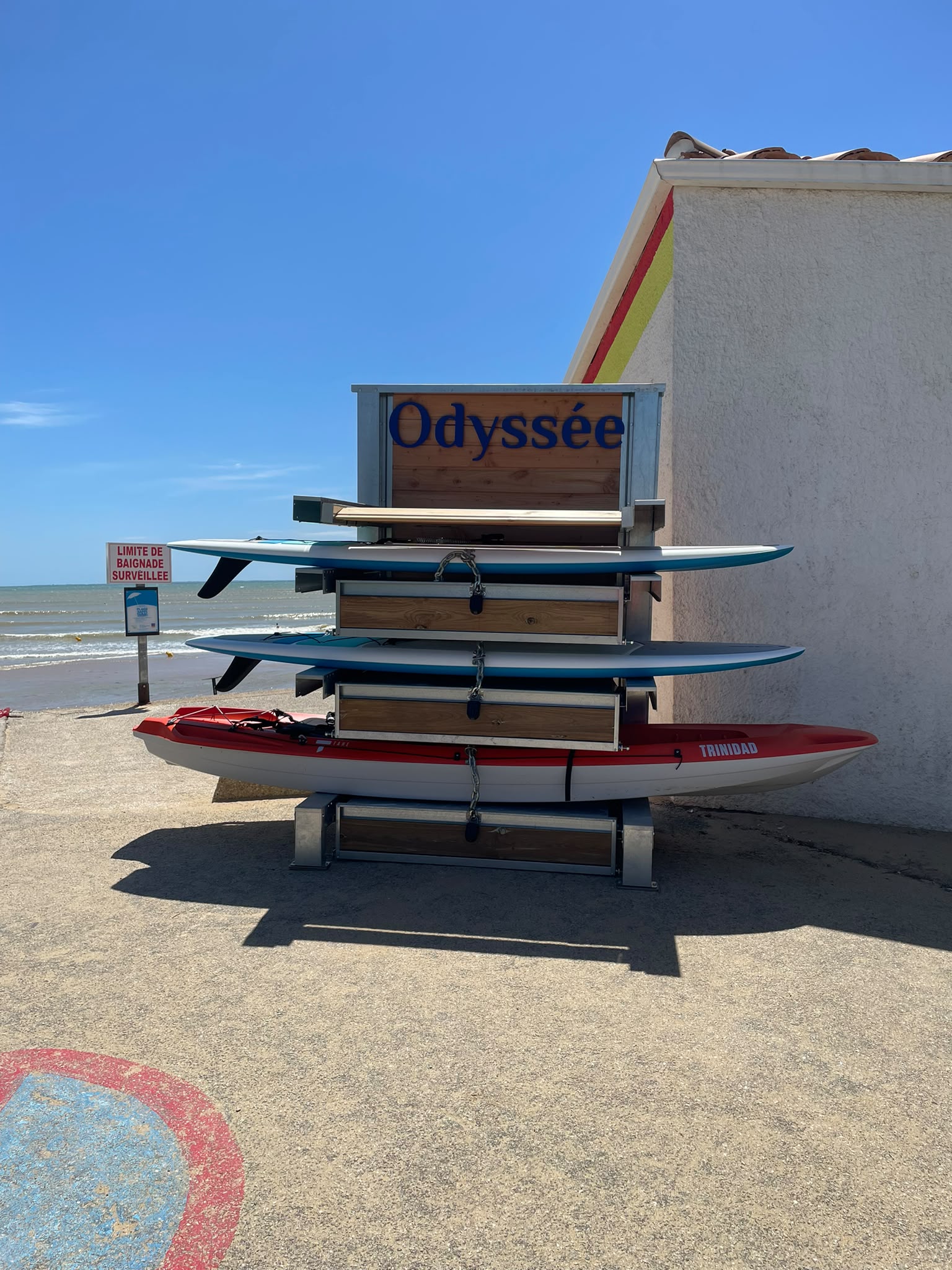 Équipements disponibles, Plage du Goulet